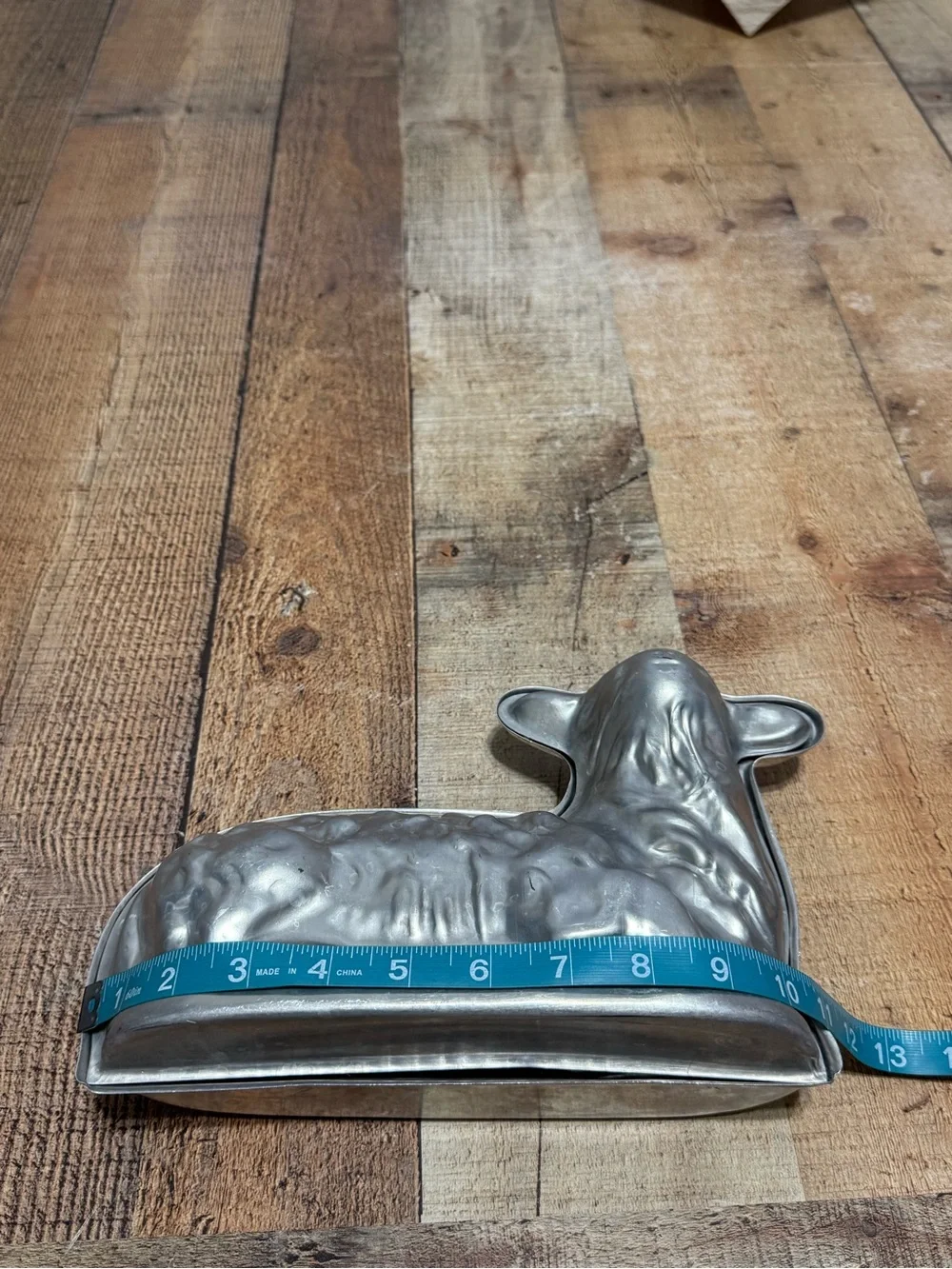Vintage Aluminum Lamb Sheep Cake Pan Gelatin Mold Easter Spring Pre owned condit